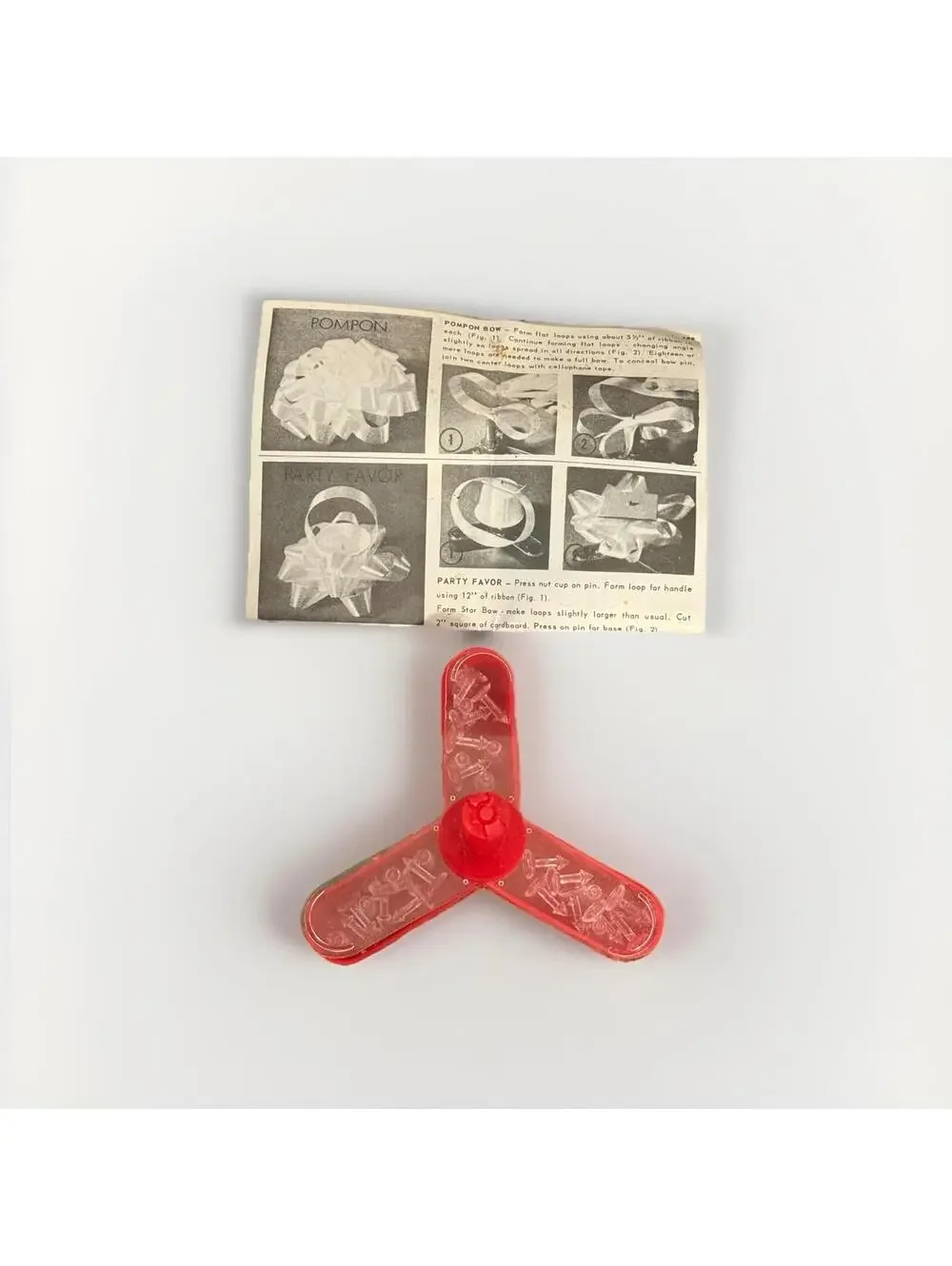 Vintage 1985 Pixie‎ Bow Maker 28 Pins Instruction Book Model 2702